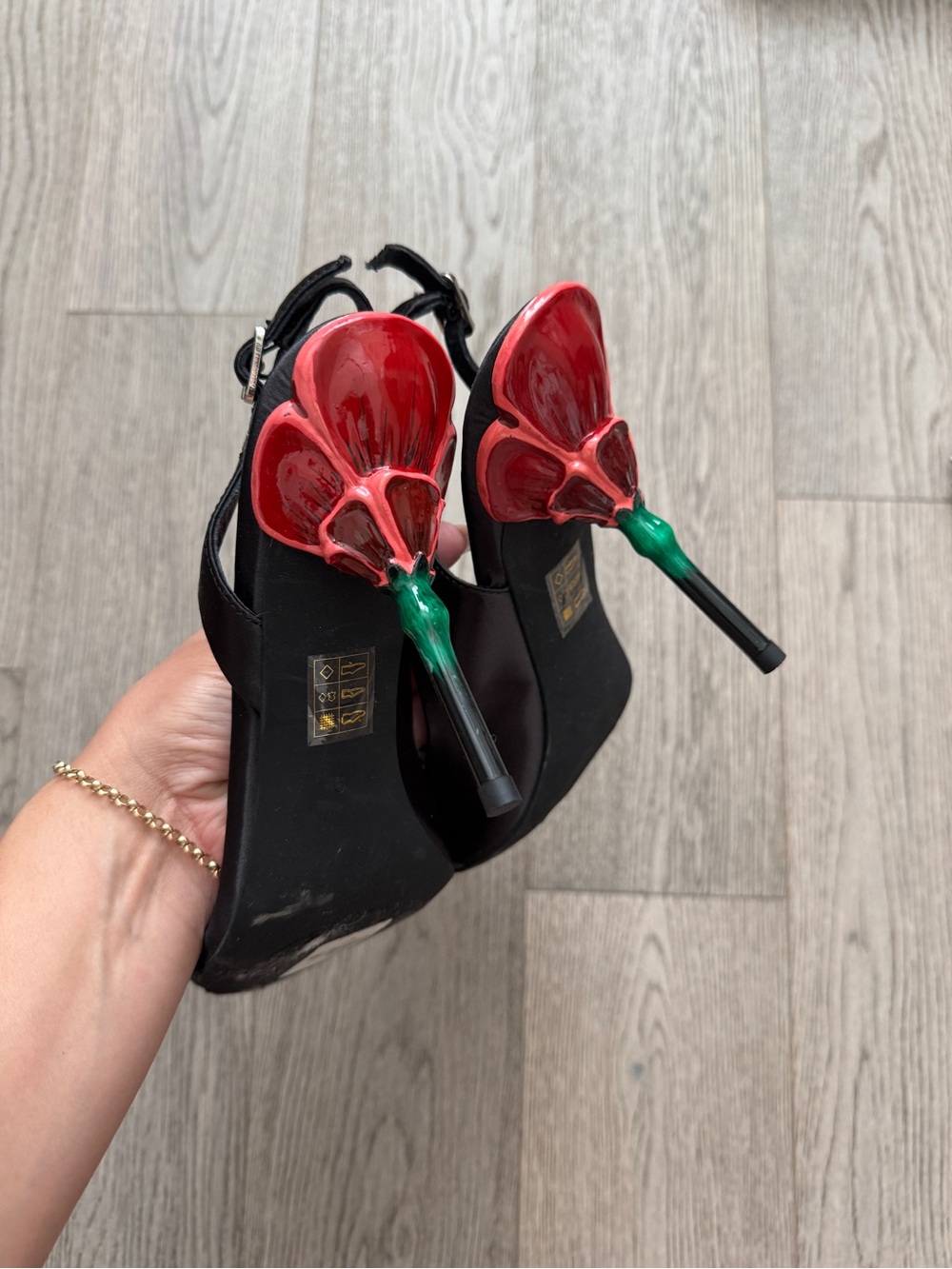 Jeffrey Campbell Floretta Blank Slingback Heels Pleated Ruffle Sculptural Pumps - Picture 4 of 5